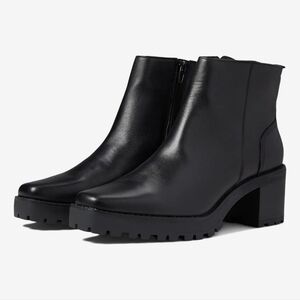 NWOT Andre Assous Milla Genuine Leather Ankle Boots in Black Sz. 8.5